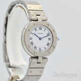 Cartier Santos Quartz White Dial Ladies Watch - Pre-owned