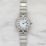 Cartier Santos Quartz White Dial Ladies Watch - Pre-owned