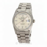 Vintage Rolex Day-Date 18239A 10P Diamond White Gold Men’s Watch 36mm
