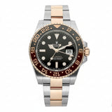 Vintage Rolex GMT-Master II 126711CHNR Everose Gold Steel Black Dial Watch