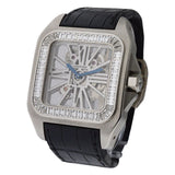 Cartier Santos 100 LM HPI00283 Skeleton Baguette Diamond Watch