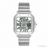 Cartier Santos de Cartier Skeleton LM WHSA0028 Reloj de hombre de acero inoxidable