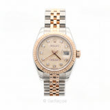 Vintage Rolex Datejust 179171G Pink Computer Dial Diamond Ladies Watch