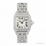Cartier Mini Santos Demoiselle Diamond WF9005YA Women Watch - Pre-owned