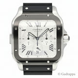 Cartier Santos de Cartier Chronograph XL WSSA0017 SS Automatic 43mm Men's Watch - Pre-owned