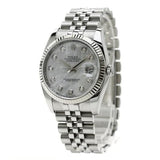 Rolex Datejust 116234NG herreur med 10 diamanter og rustfrit stål