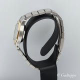 Cartier Quartz Santos Octagon YG x SS White Dial Ladies Watch - Pre-owned