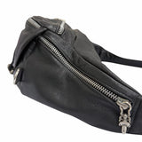 Chrome Hearts, Black, Large, SNAT PACK Dagger Zip Gunslinger Waist Bag / Body Bag, Leather/SV925, Large, Black