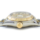 Rolex Datejust 79173G 2002 Automatikauer mat champagnerfaarwegem Diamanten-Zifferblat aus 18K Gold a Stol