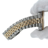Rolex Datejust 16233G armbåndsur for menn med champagnefarget urskive og 10 diamanter