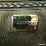 Vintage Borbonese Handbag Partridge Eye Pattern Beige Brown Gold Women's