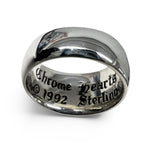 Chrome Hearts, Size 24, Chrome Hearts Jewelry Floral Cross Ring, Silver, Size 24