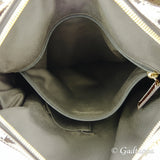 Vintage Borbonese Handbag Partridge Eye Pattern Beige Brown Gold Women's