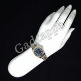 Vintage Rolex Datejust 179173G Blue Dial 10P Diamond Two-Tone Ladies Watch