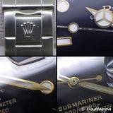 Vintage Rolex Submariner 16613 Black Dial Gold Steel Men’s Dive Watch