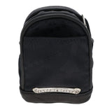 Chrome Hearts, Black/Silver, BAG WRISTHIM BACK PACK Nylon Leather Pouch Bracelet, Sterling Silver, Black/Silver