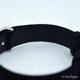ROLEX Vintage Ladies Manual Winding 2611 Silver/Black Leather Strap Ladies Watch - Vintage