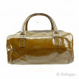 Vintage Miu Miu Logo Handbag Khaki x Silver Women's