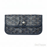 GOYARD Saint Louis PM Tote Bag Shoulder Bag Navy PVC Leather Women's [Used]