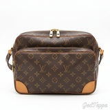 LOUIS VUITTON Shoulder Bag Monogram Nile Brown Women's Used Brand High Brand Vintage
