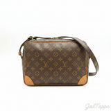 Louis Vuitton Monogram Nile Brown Shoulder Bag, Women's, Pre-owned, High-End, Vintage
