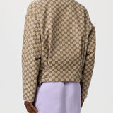 Gucci, Camel Brown, Women's Suit Jacket, Camel Brown
