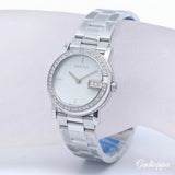GUCCI G-Round Bezel Diamond YA101510 101L Women's Watch Stainless Steel