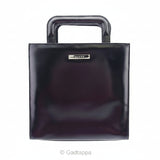 Gucci Handbag with Logo Plate, Black, Women's, GUCCI vintage