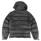 Prada, Black, Size 46, Men's Triangle Logo Hooded Down Jacket, Polyester, 46, Black