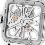 Cartier Santos de Cartier Skeleton LM WHSA0028 Reloj de hombre de acero inoxidable