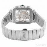 Cartier Santos de Cartier Skeleton LM WHSA0028 Reloj de hombre de acero inoxidable
