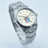 ROLEX Air-King Domino's Pizza E-serial 34mm Vintage Unpolished Silver Stainless Steel Men's Watch - Pre-Owned