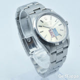 ROLEX Air-King Domino's Pizza E-serial 34mm Vintage Unpolished Silver Stainless Steel Men's Watch - Pre-Owned