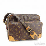LOUIS VUITTON Shoulder Bag Monogram Nile Brown Women's Used Brand High Brand Vintage