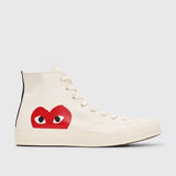 Comme des Garçons Play x Converse Chuck 70 Hi White