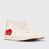 Comme des Garçons Play x Converse Chuck 70 Hi White