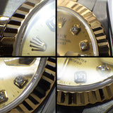 Rolex Datejust 79173G 2002 Automatikauer mat champagnerfaarwegem Diamanten-Zifferblat aus 18K Gold a Stol