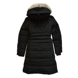 Canada Goose PEMBINA COAT 2582L, Black Herringbone, Women's Down Coat, Polyester Down Feather Coyote Fur, Black Herringbone
