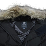 Canada Goose PEMBINA COAT 2582L, Black Herringbone, Women's Down Coat, Polyester Down Feather Coyote Fur, Black Herringbone