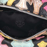 Chrome Hearts, Black/Silver/Multi, #1 SNAT PACK MULTI Cross Patch Leather Waist Bag, Leather, Black/Silver/Multi