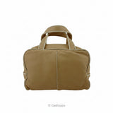 LOEWE Handbag Logo Beige Silhouette Women's Used Brand High Brand Vintage