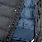 Prada, Black, Size 46, Men's Triangle Logo Hooded Down Jacket, Polyester, 46, Black