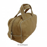 LOEWE Handbag Logo Beige Silhouette Women's Used Brand High Brand Vintage