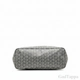 GOYARD Saint Louis PM Tote Bag Shoulder Bag Gray PVC Leather Women's - Pre-owned