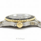 Vintage Rolex Submariner 16613 Black Dial Gold Steel Men’s Dive Watch