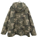 Prada, Olive Green, Size XXL, Men's Re-Nylon Triangle Plate Anorak Down Jacket, Nylon, XXL, Olive Green