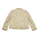 Chanel, Beige Multicolor, Size 38/36, Women's Tweed Jacket and Skirt Set, Tweed, 38/36, Beige Multicolor