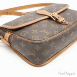 LOUIS VUITTON Monogram Canvas Solferino M42250 Shoulder Bag Brown Coated Canvas Leather Women's - Pre-Owned