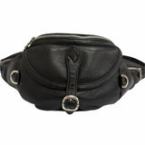 Chrome Hearts, Black, Large, SNAT PACK Dagger Zip Gunslinger Waist Bag / Body Bag, Leather/SV925, Large, Black