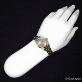 Vintge Rolex Oyster Perpetual 76183 Gold Steel Silver Dial Men’s Watch
